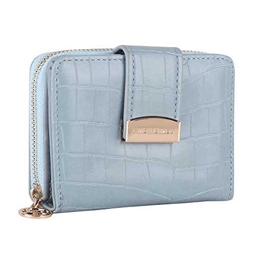 Lino Perros Womens Blue Zipper Wallet