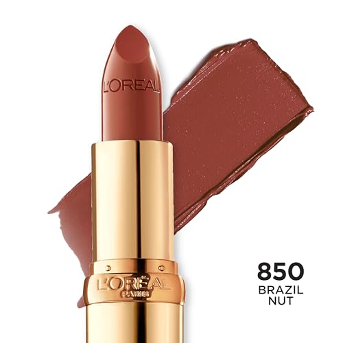 L'OREAL PARIS Makeup Colour Riche Original Creamy, Hydrating Satin Lipstick, 850 Brazil Nut, 1 Count