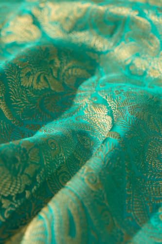 Blue Woven Viscose Tissue SareeWith Unstitched Blouse( SAPP02AE1671-Blue)