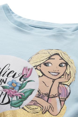 Allen Solly Girl's Regular T-Shirt (AGKCERGFJ62138_Light Blue