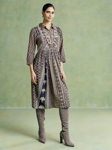 Aarke Ritu Kumar Black Mosaica Long Dress