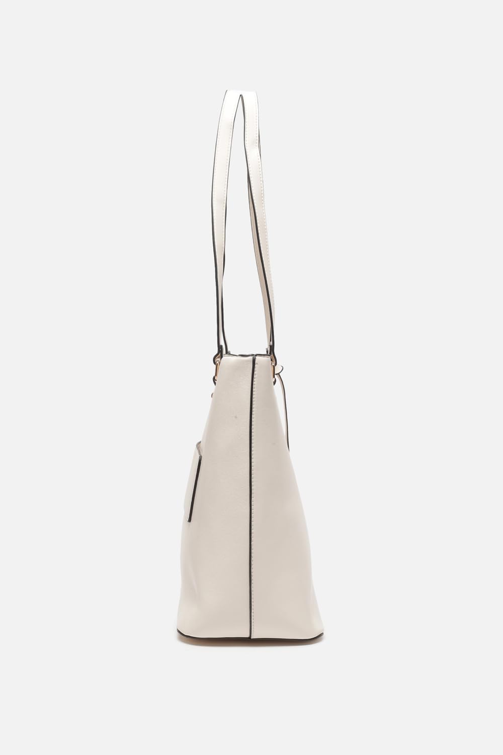 Women Cream Formal Handbag