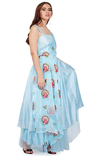 MITSHI Floral Embroidered Designer Gown Sizes-S-M-L