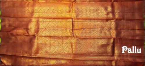 SREE KUMARAN Women's Kanchipuram Kubera Silk Pure Pattu Sarees With Blouse (VSK325-16)