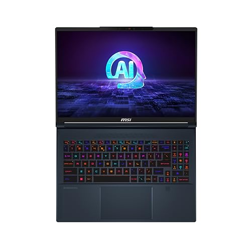 MSI Stealth 16 AI Studio, Intel 1st Gen. Ultra 9 185H, Built-in AI, 41CM QHD+ 240Hz Gaming Laptop (32GB/2TB NVMe SSD/Windows 11 Pro/NVIDIA GeForce RTX 4070, GDDR6 8GB/Star Blue/1.9Kg), A1VGG-057IN