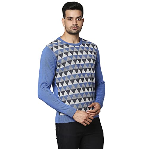 Raymond Medium Blue Sweater (Size: 42)-RMWX01148-B5
