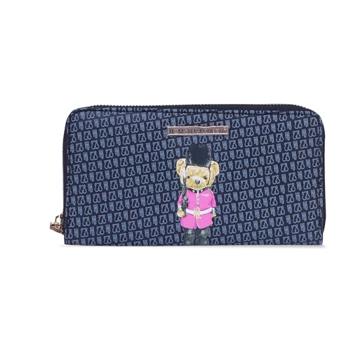 HAMSTER London Ted H Limited Edition Wallet – Stylish and Compact Wallet, 20x3x12 cm (Black)