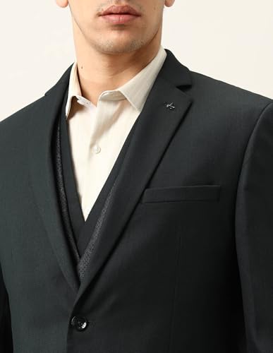 Arrow Men's Tailored Fit Ceremonial Three Piece Suit Dark Green