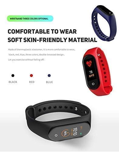 Smart Band with Multi-Feature Health Rate Monitor Activity Tracking Sleep Monitor Step Counter Lightweight Fitness Band for Men, Women, Kids, Boy & Girls Smartband Mini Smart Watch (M4)