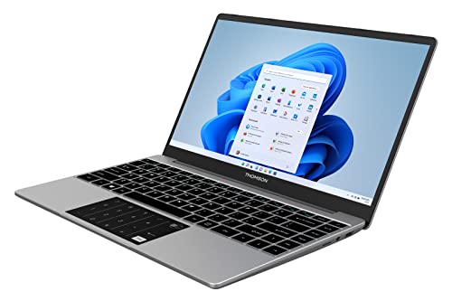 Thomson NEO 14.1 Inch IN-P14C Intel Celeron Dual Core N4020 Processor & Window 11 Home Notebook (4 GB RAM DDR4/ 128 GB SSD/Numeric Touch Pad/Thin & Light Weight/Silver)