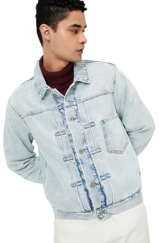 Max Men's A-Line Coat (DMCJKPA2401DJ_Light Blue