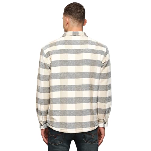 Pepe Jeans Men's A-Line Coat (PM402914_Ecru White