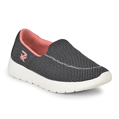 Liberty LEAP7X Olivia Sports Non Lacing Shoe for Women (Black_4)