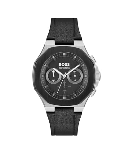 BOSS Allure Men's Quartz Chronograph Stainless Steel Watch - Water Resistant, Taper Black, Watch