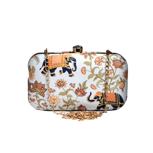 Artklim Elephant Printed Clutch