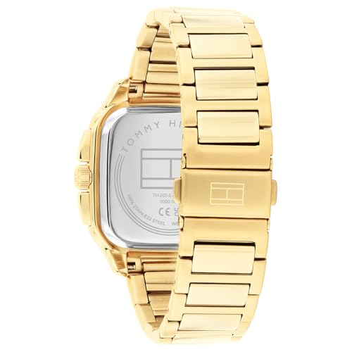 Tommy Hilfiger Herald Japanese Quartz Analog with Green Dial Gold Stainless Steel Strap Watch for Men - TH1792223