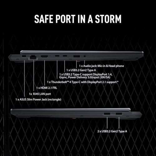 ASUS-TUF Gaming-Laptop RTX 4070 - i7-13620H - 15.6 FHD IPS Display - 32GB RAM -2TB PCIe SSD - RGB Backlit Keyboard - Windows 11 - G-SYNC - Gamer PC - Thunderbolt 4 - HDMI Cable