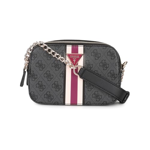 Guess Women Grey Printed Crossbody Camera Bag