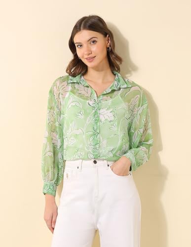 U.S. POLO ASSN. Women's Relaxed Fit Shirt (UWSS25SHT217