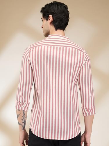 Being Human Red Regular Fit Regular Collar Men's Shirt Clothing