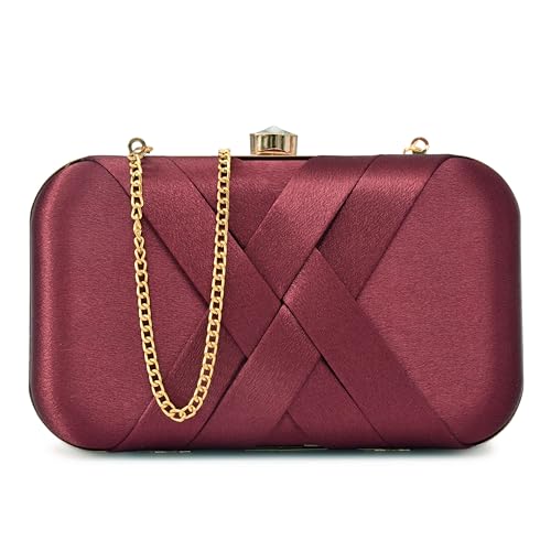 For The Beautiful You Women's Hand Clutch (Maroon)
