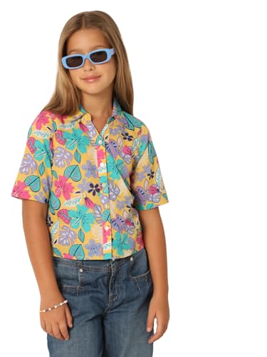 VERO MODA Girls Floral Print Cotton Multicolor Shirt