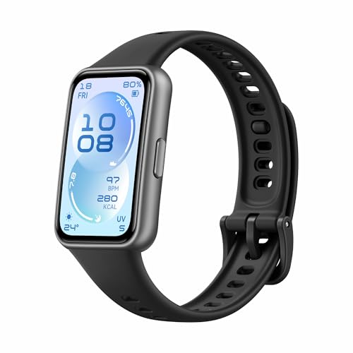Huawei Band 11 Health & Fitness Tracker, Enhanced Sleep Tracking, All-Day Health Monitoring, Ultra-Slim & Comfort Wear, iOS & Android Compatible, Smart Watch. (Black)