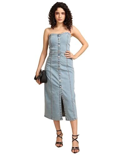 Kazo Jackson Midi Dress Blue