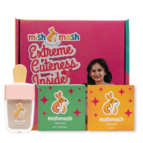 Mishmash Naturals Kids Makeup Kit | Glow | 3-Piece Set | Pack of 3