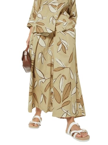 Max Women Printed Palazzos(Beige_M)