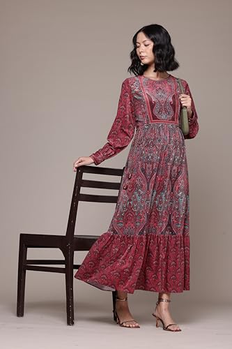 Aarke Ritu Kumar Deep Pink Aaira Velvet Long Dress