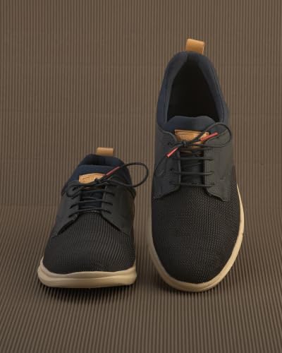 Men's Black Perforated EVA Sole Slip On Casual Sneakers Shoes