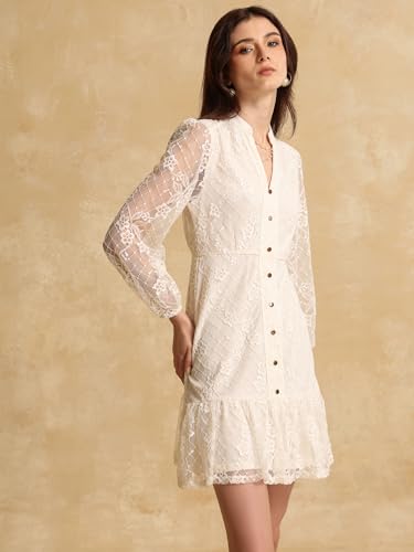 Kazo Chase Mini Dress for Women Beige