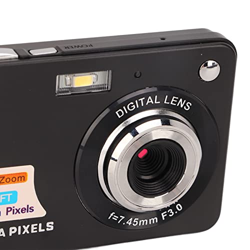 Ubervia Point & Shoot Digital Cameras - Compact Camera 8X Zoom 48MP 4K Digital Camera Built in Fill Light 27in LCD 550mAh with Wrist Strap for Photography