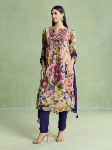 Aarke Ritu Kumar Multi Celestiall Kurta With Pant And Dupatta