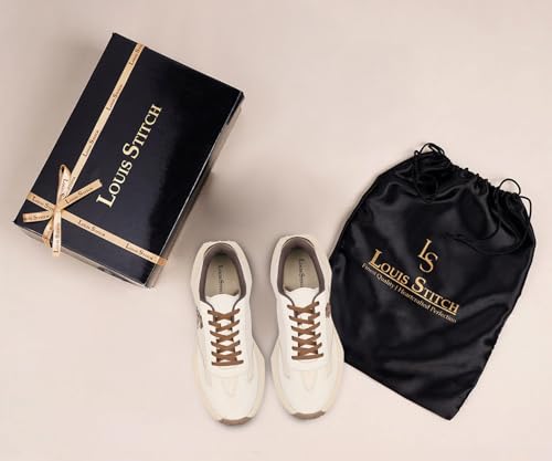 LOUIS STITCH Beige Sneaker for Men | Comfortable & Durable Sneaker | LSP-SNK-NBL | UK-7