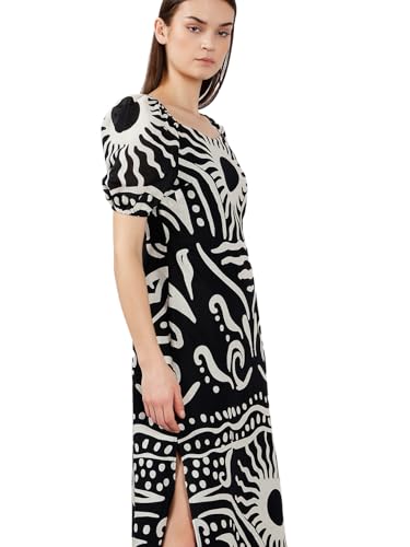 VERO MODA Women's Fit & Flare Black Dress