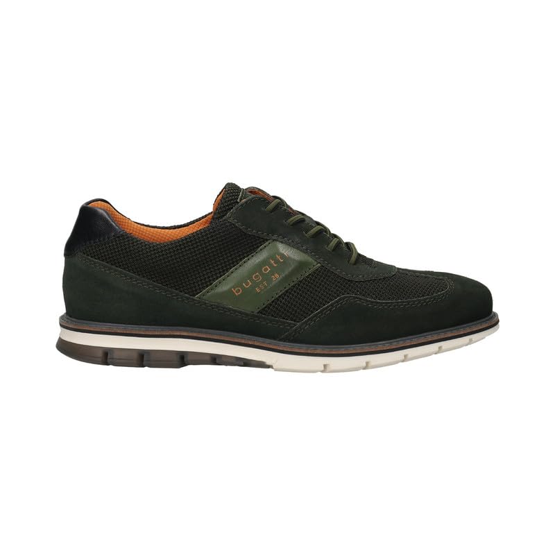 Bugatti Simone Comfort Dark Green Men's Wide Sneakers - UK 9