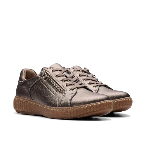 Clarks Women's Caroline Janna, Bronze Metallic, 8
