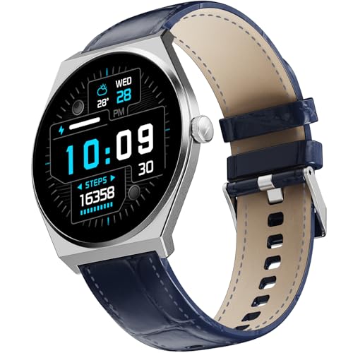 Fire-Boltt Phoenix Nova Smartwatch 1.43” Slim Super AMOLED Display, 466x466 Pixel Always-On Display, Bluetooth Calling, Health Tracker for Men & Women Classic Black