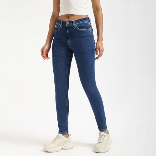 Calvin Klein Jeans Women's Skinny Jeans (J2240201A4_Blue