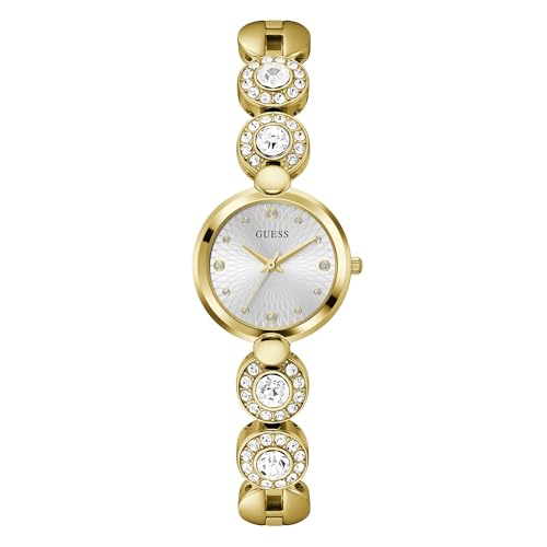 Guess Stardom Round 26mm Silver Dial Analog Women Watch - GW0757L2