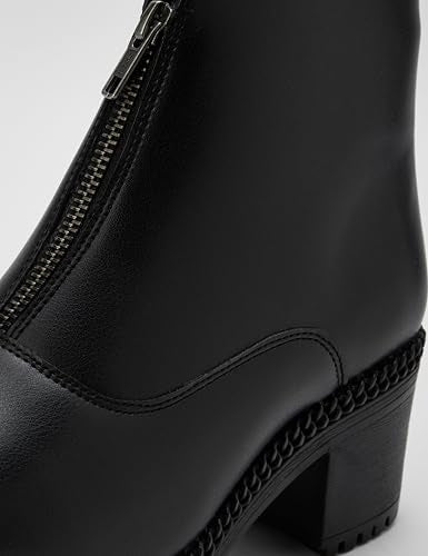 Elle Women's Zip Boots,Black,UK-5