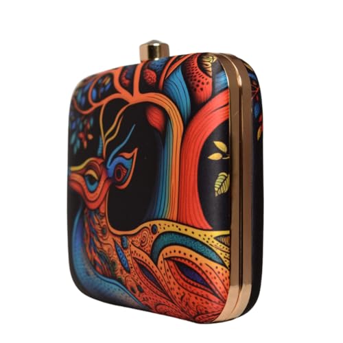 Artklim Colorbust Deer Elegance Printed Clutch