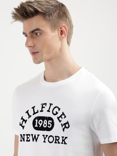 Tommy Hilfiger Mens White Color T-Shirt (XL)