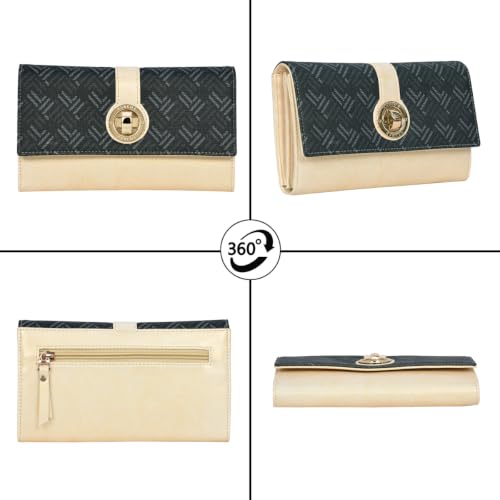 ESBEDA Gold Color Monarque Wallet for Womens