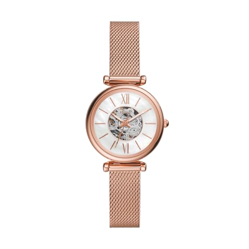 Fossil Carlie Mini Me Analog Mother of Pearl Dial Women's Watch-ME3188, Rose Gold