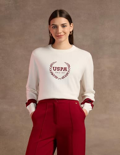 U.S. POLO ASSN. Regular Fit Cotton Sweater (UWAW24SWE139_White_XS)
