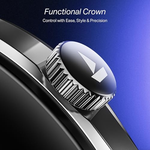 boAt Lunar Discovery Pro, 1.39" Display, Premium Metal Build, Round Dial, Emergency SOS, Functional Crown, Multiple Sports Modes, HR,SpO2 & Sleep Tracking, Smart Watch for Men & Women (Cocoa Brown)