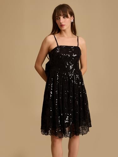 Kazo Spencer Mini Dress for Women Black